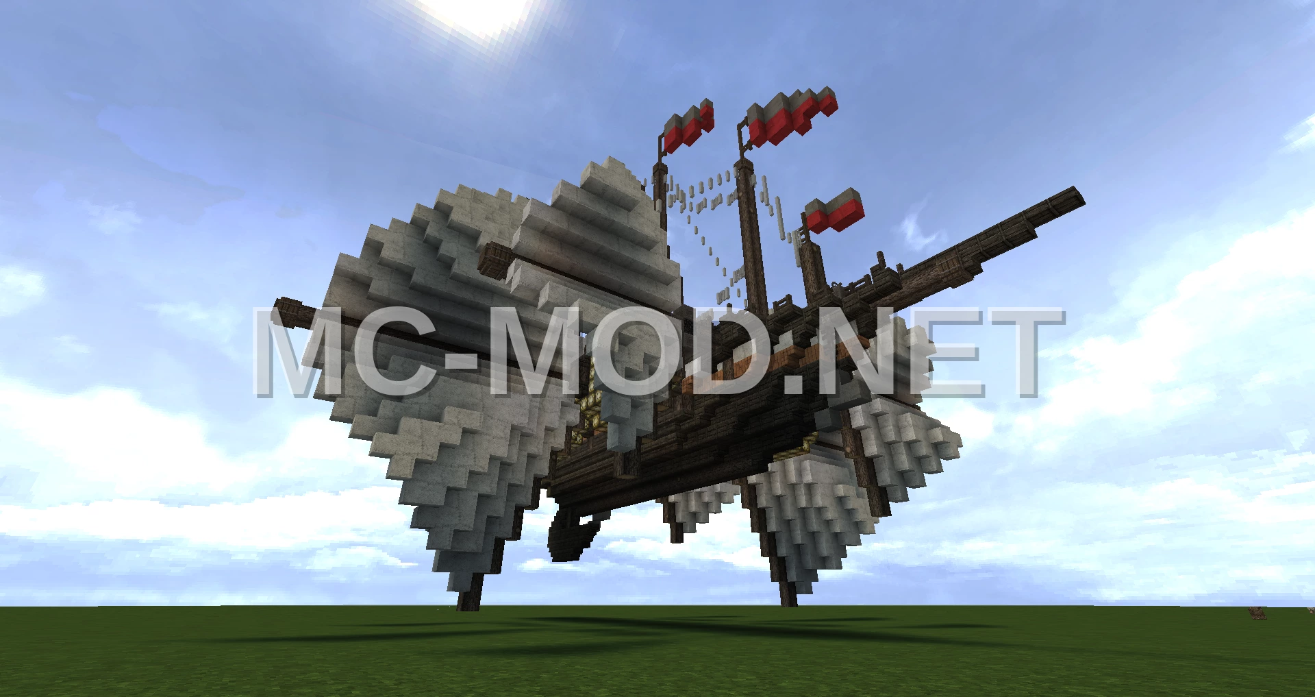 Tri-Wing Cargo Airship