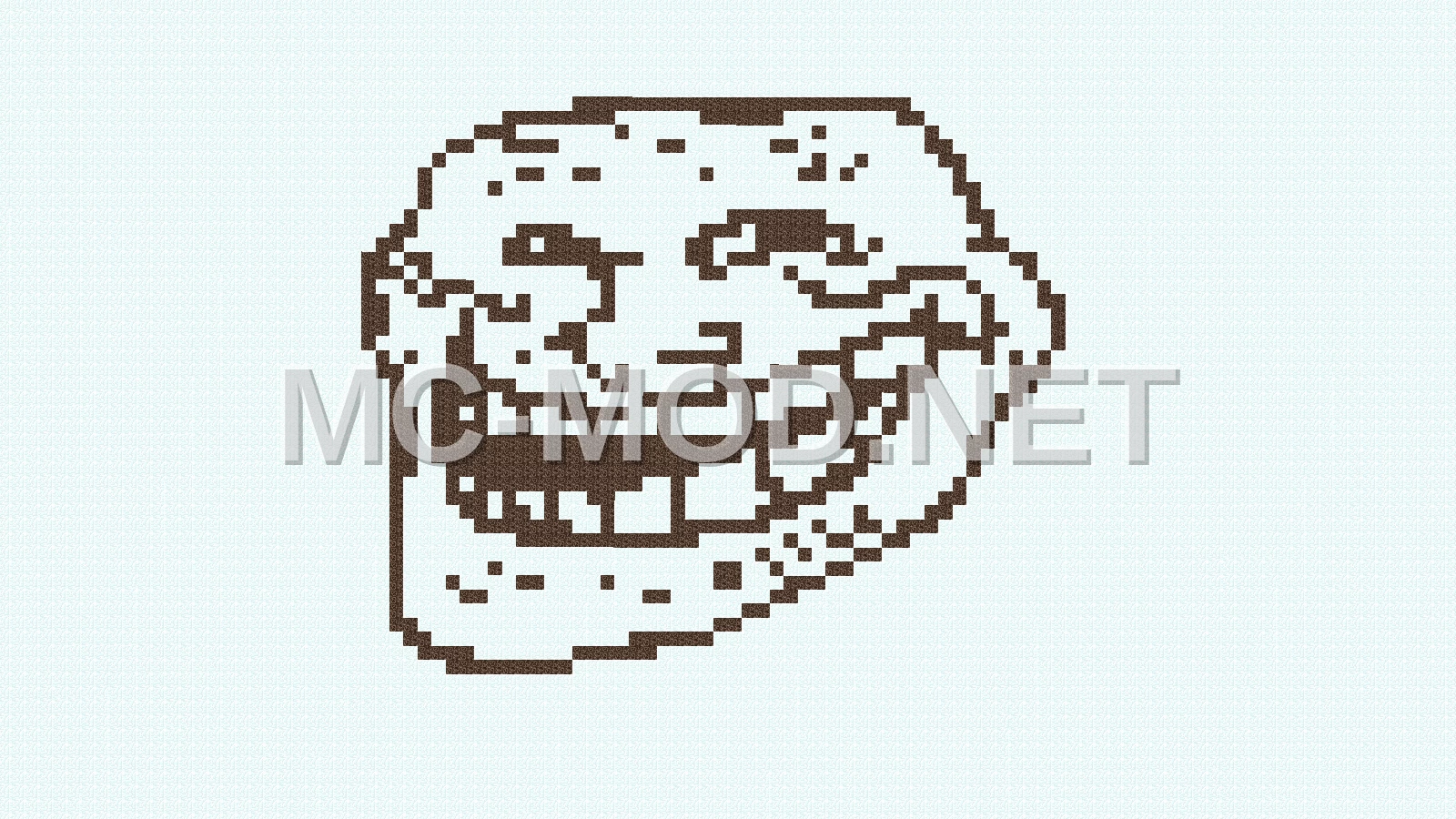 Trollface Pixel Art Decoration