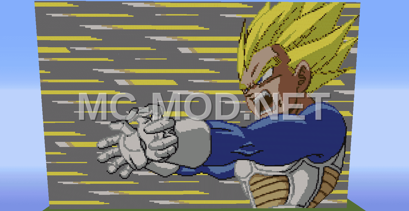 Vegeta’s Final Flash Pixel Art