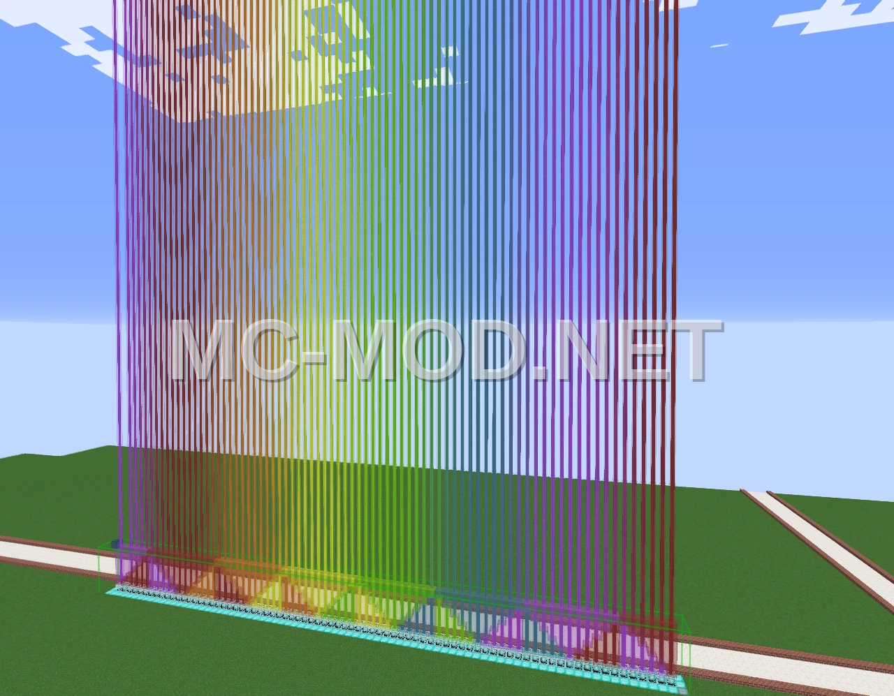 Vibrant Rainbow Structure