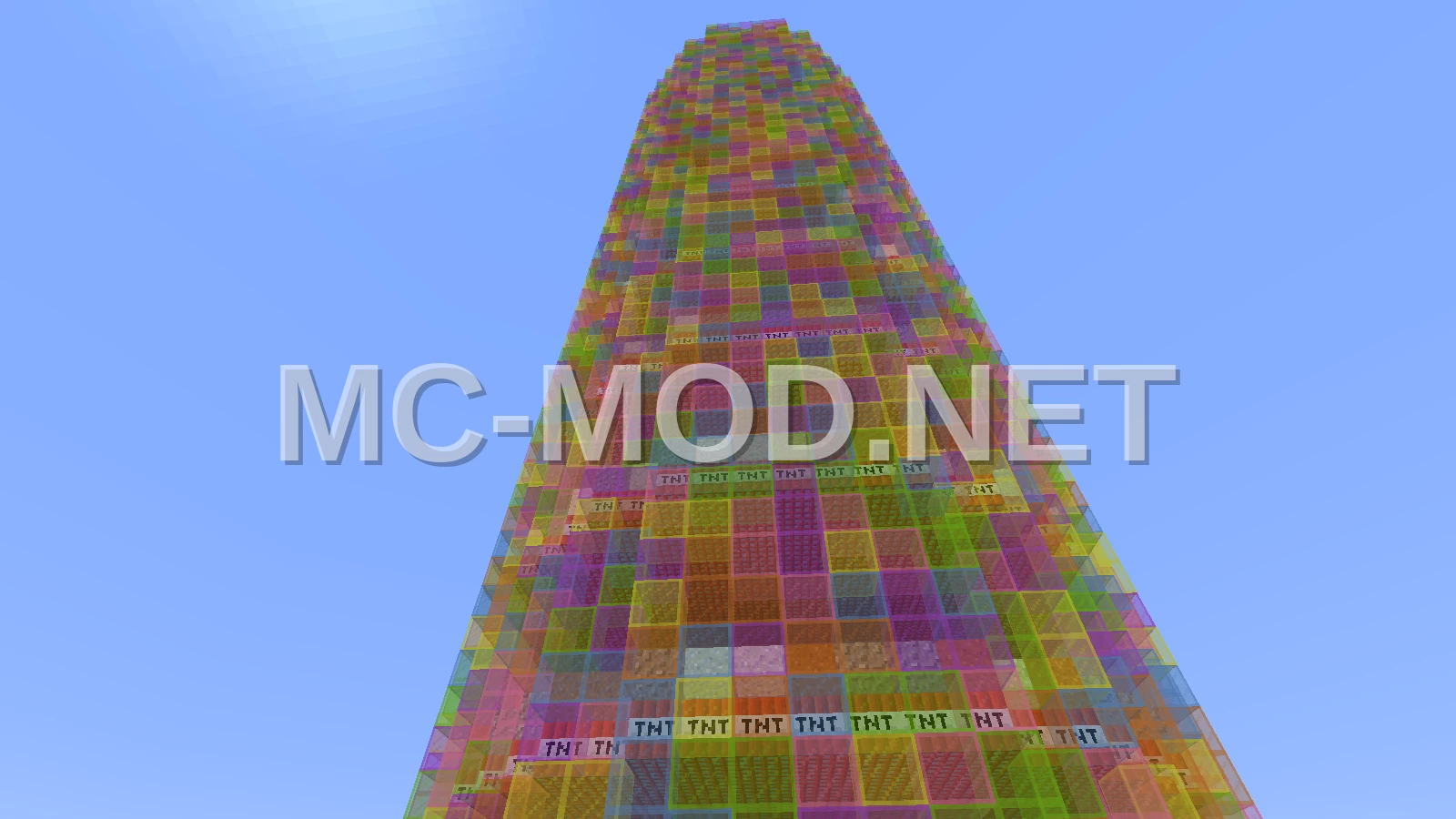 Vibrant TNT Run Arena Map