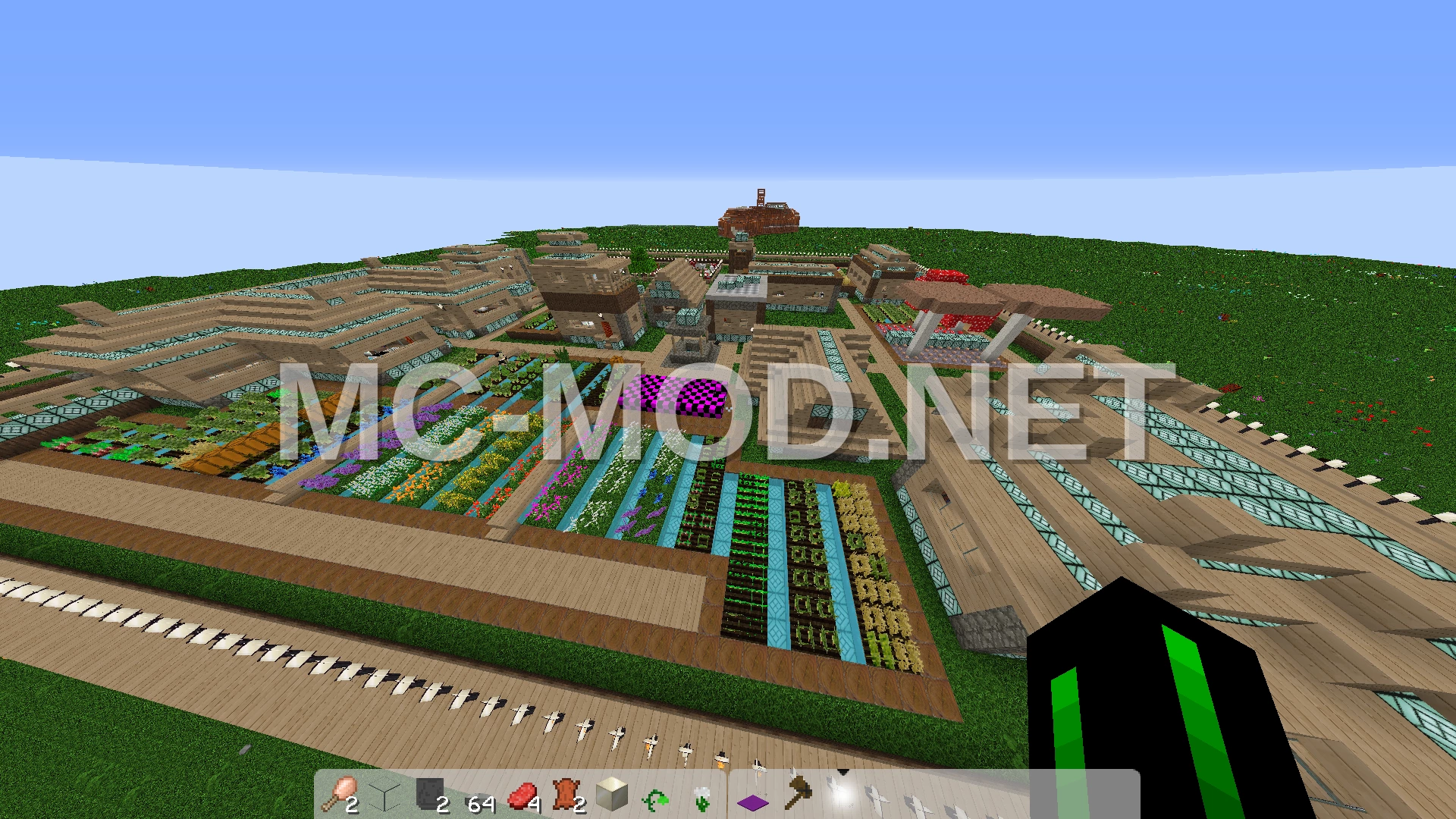 Walled Growers Village with Gardens