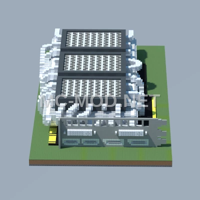 Water Cooled Graphics Card Model