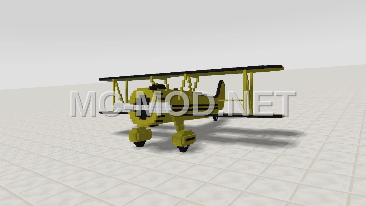 Yellow Biplane Aircraft