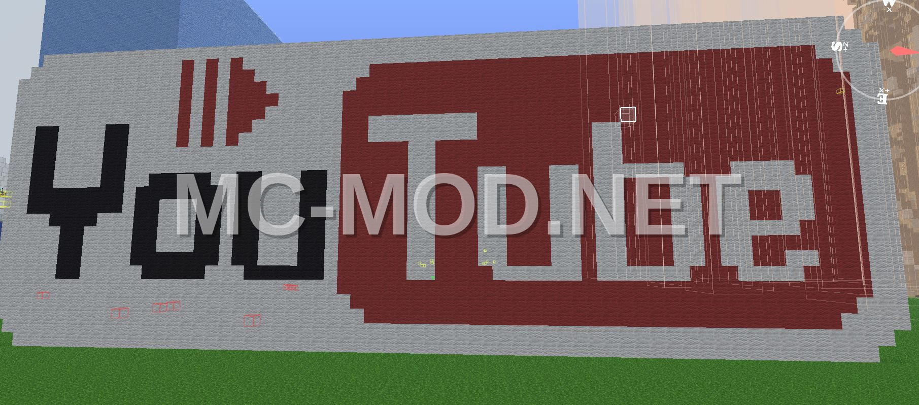 YouTube Logo Pixel Art