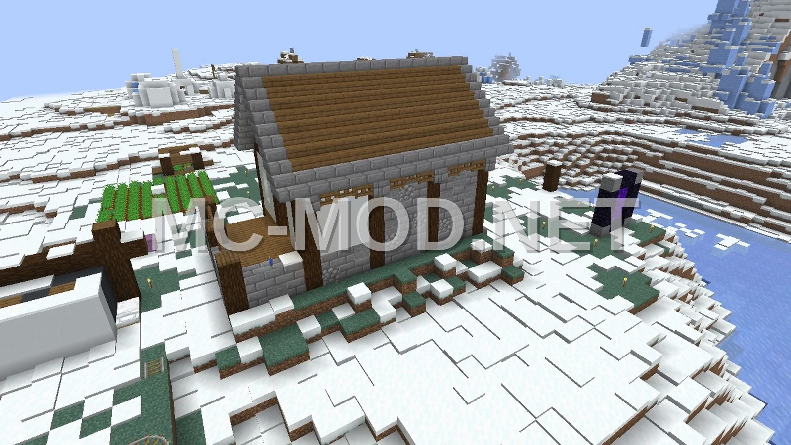 Compact Snow Cabin Base