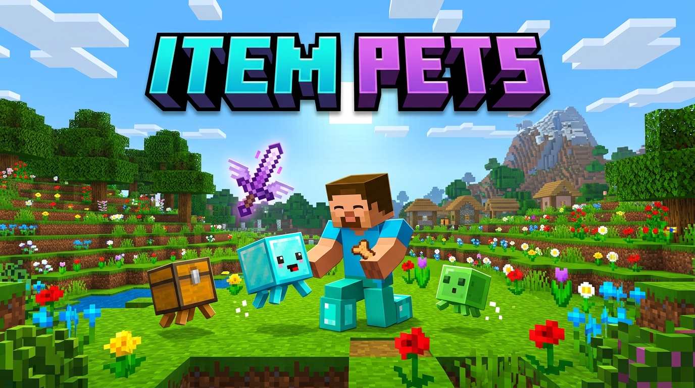 Item Pets Addon Minecraft Bedrock MCPE Thumbnail
