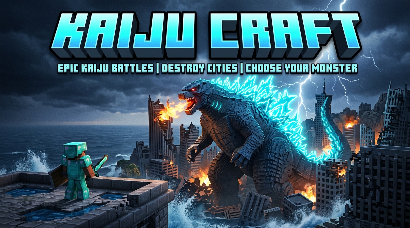Kaiju Craft Addon Minecraft Bedrock MCPE Thumbnail