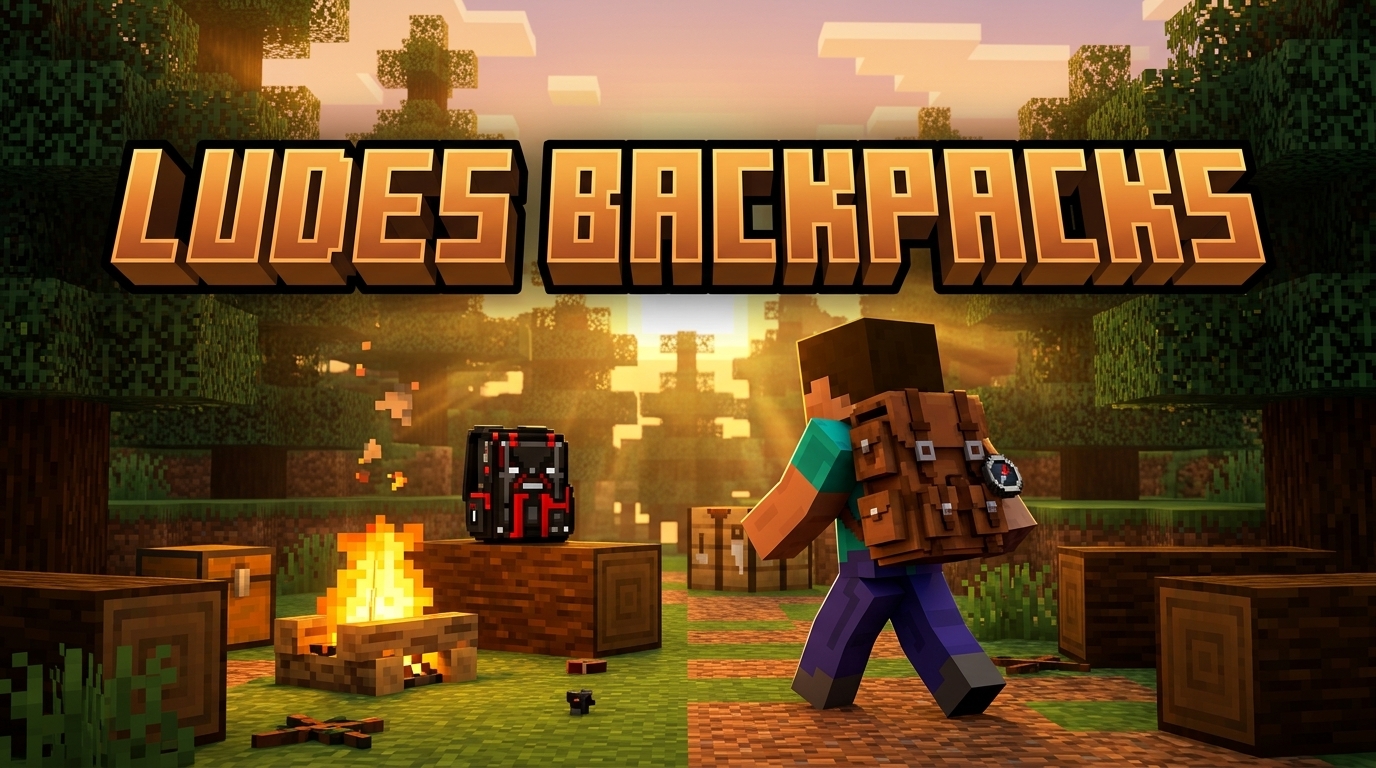 Ludes Backpacks Addon Minecraft Bedrock MCPE Thumbnail