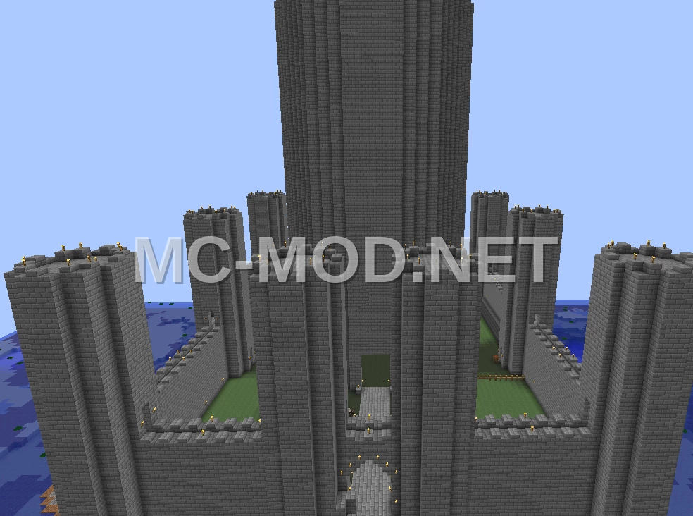 Medieval Cobblestone Castle Structure