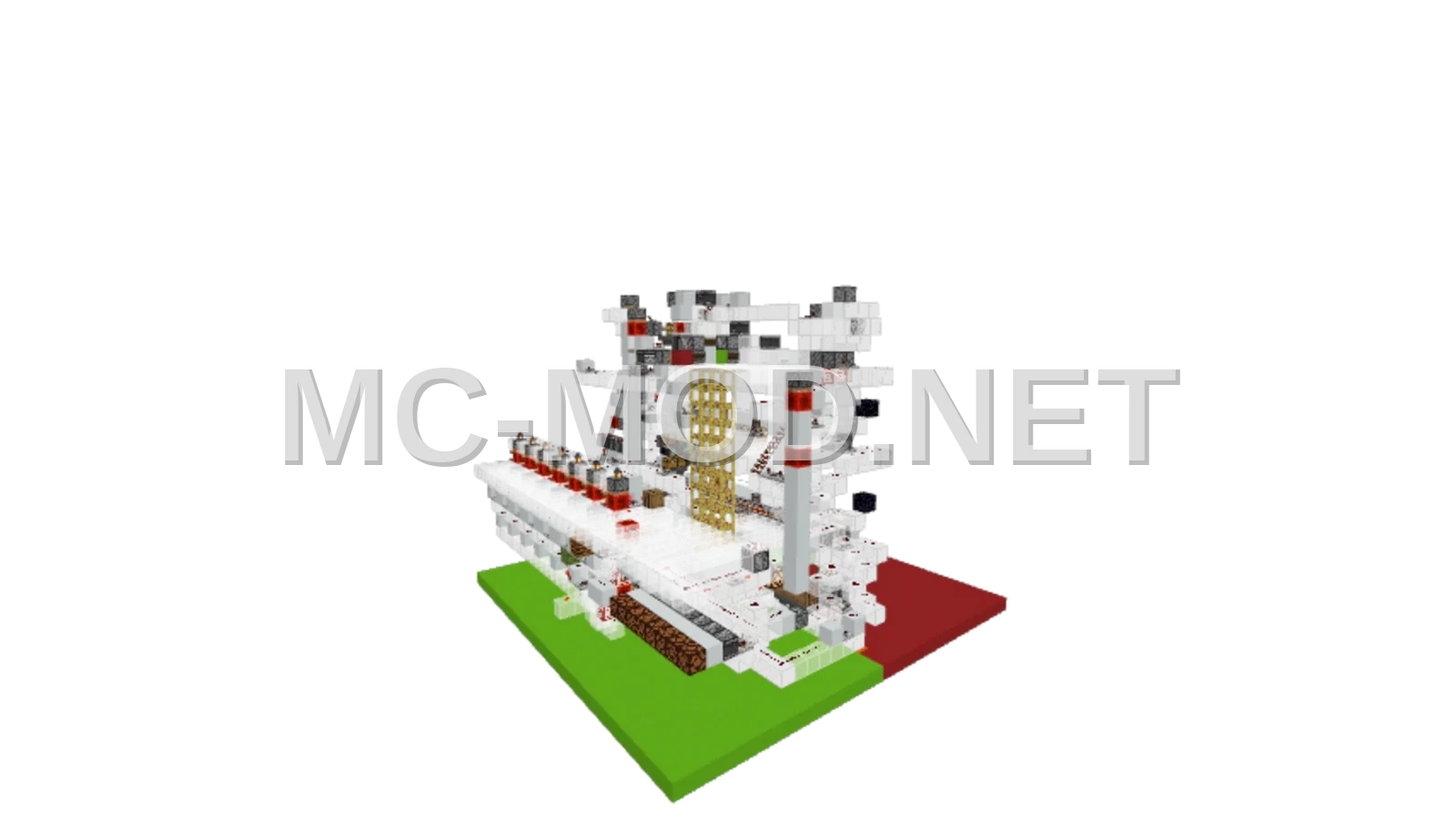 Orbital Strike Cannon Redstone Structure