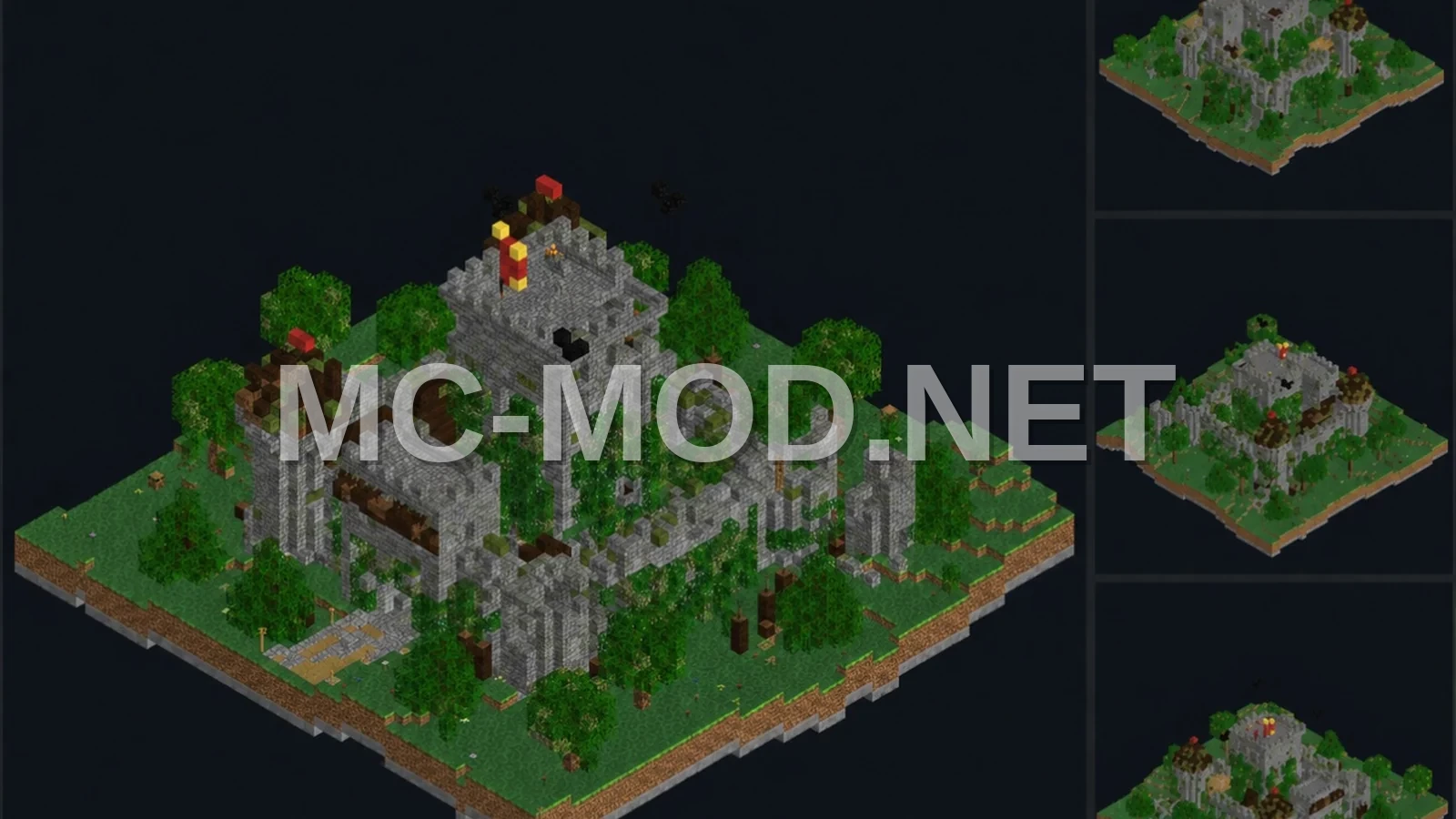 Overgrown Castle Structure