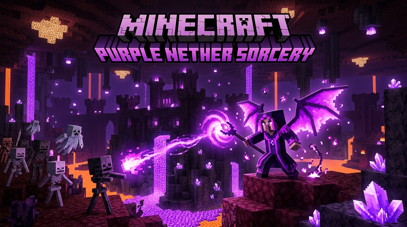 Purple Nether Sorcery MCPE Thumbnail