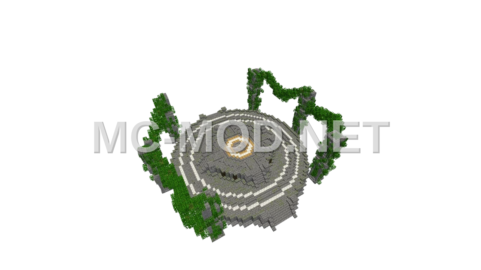 Ruined Altar Structure with Vines