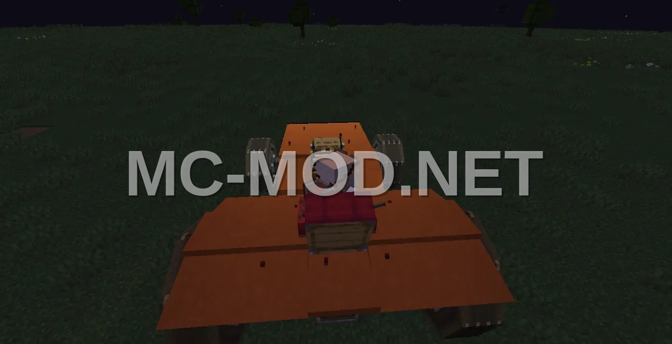 Small Orange Terracotta Tractor – 67 Blocks