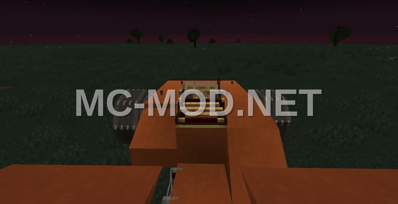 Small Orange Terracotta Tractor – 67 Blocks
