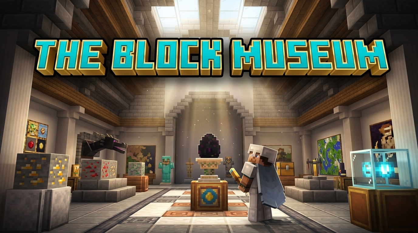 The Block Museum Map Minecraft Bedrock MCPE Thumbnail