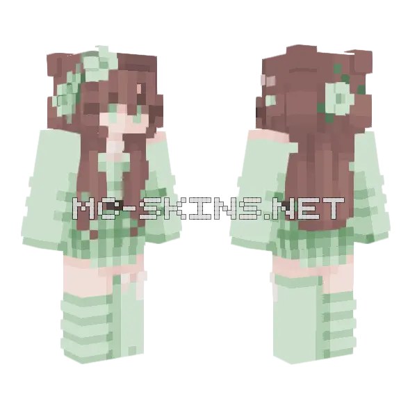 Aesthetic Green Spring Girl