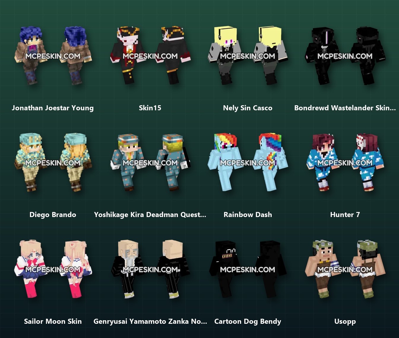 760+ Anime Skins Pack skins preview