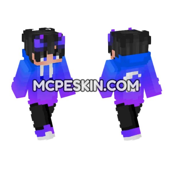 Blue And Purple Hoodie