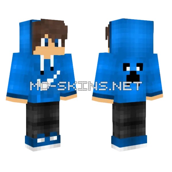 Blue Creeper Hoodie Boy
