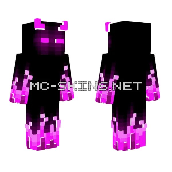 Demon With Pink Flames