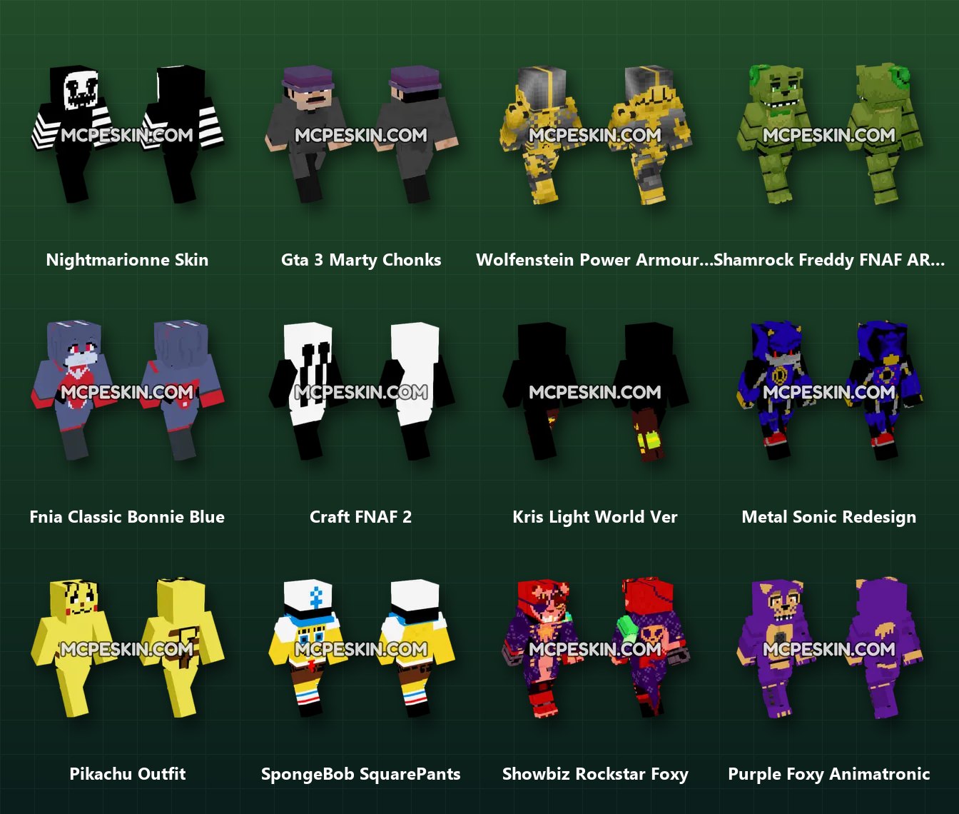 660+ Gaming Skins Pack skins preview