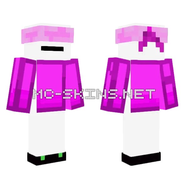 Pink Blob Character