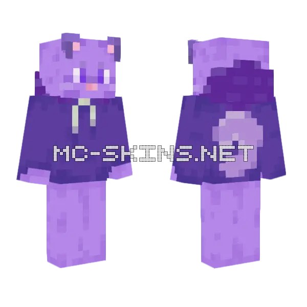 Purple Cat Character
