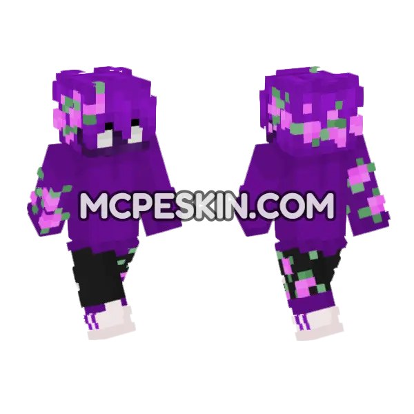 Purple Floral Skin
