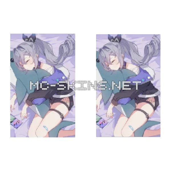 Silver Wolf Sleeping
