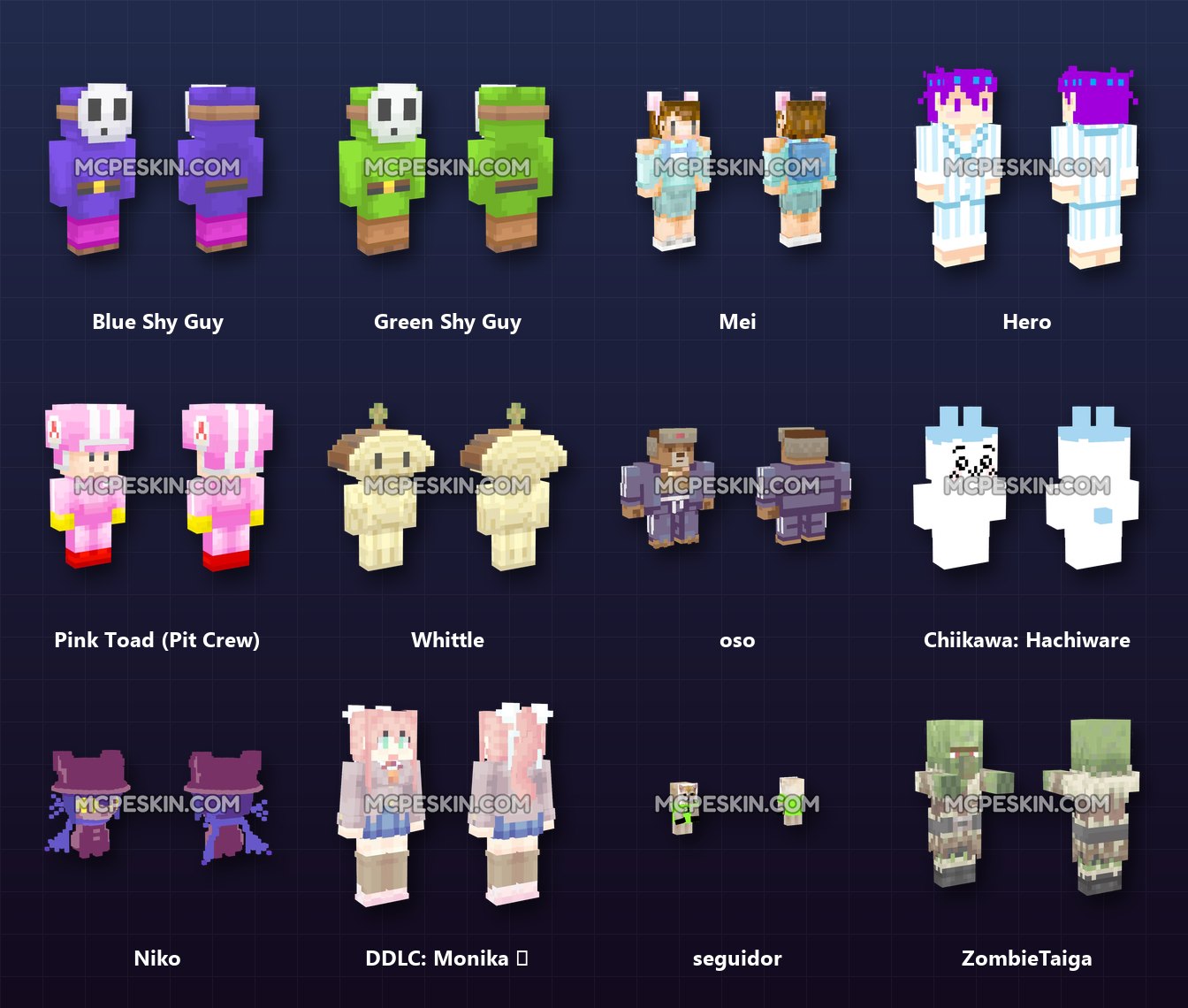1,000+ 3D/4D Skins Pack skins preview