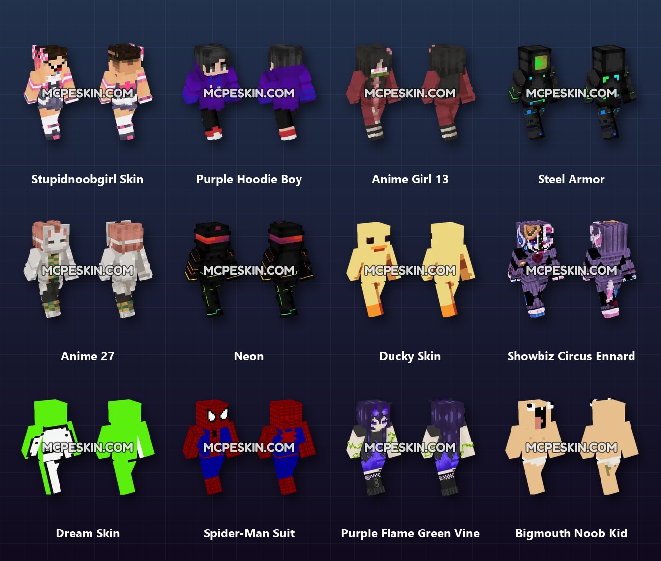 1,000+ Skins Pack skins preview
