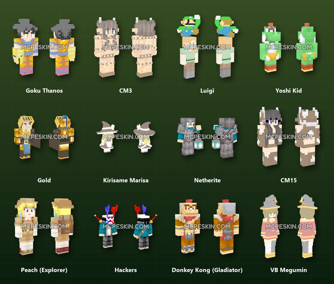 150+ 3D/4D Fantasy Character Skins Pack skins preview