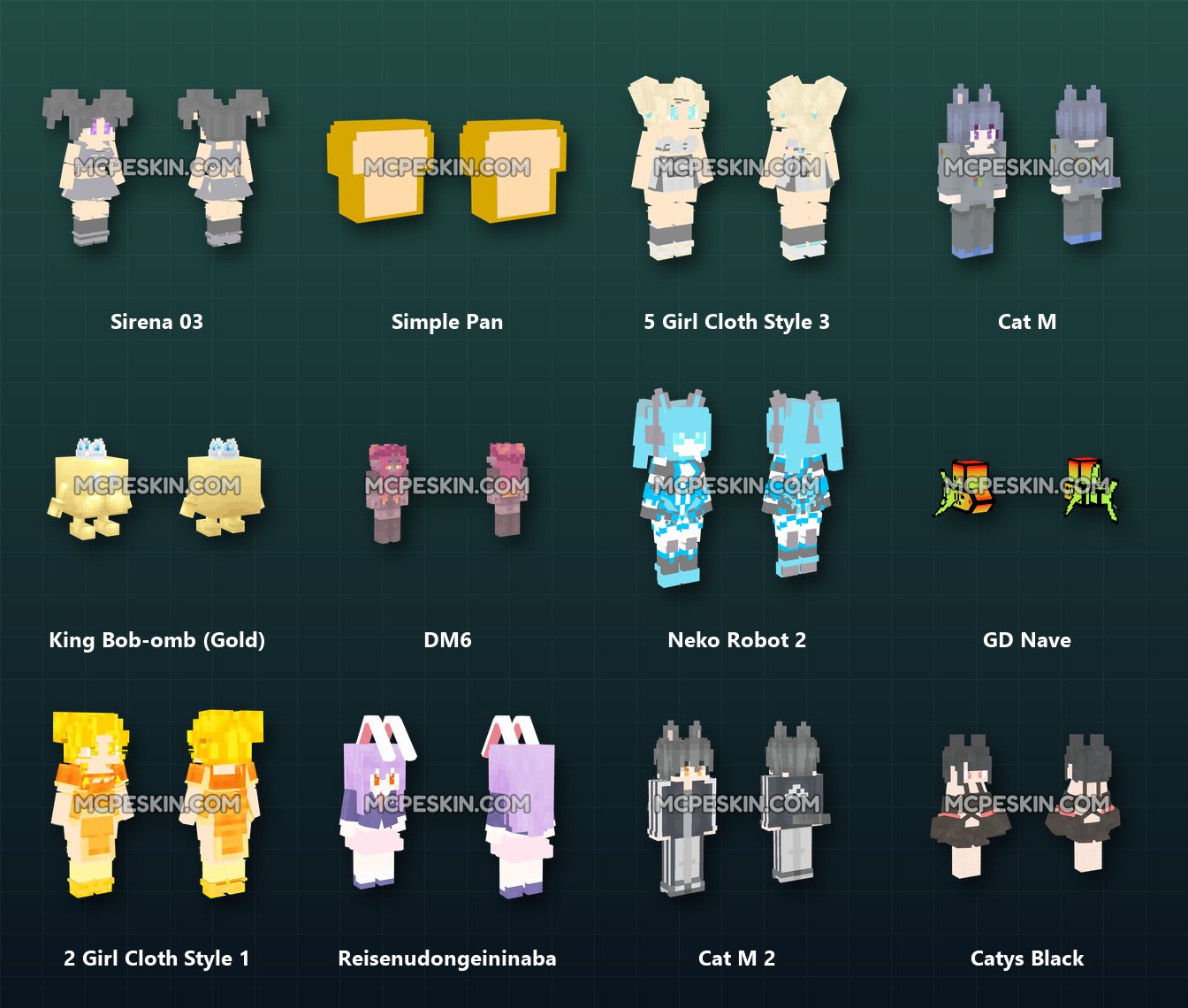 590+ 3D/4D HD Skins Pack skins preview