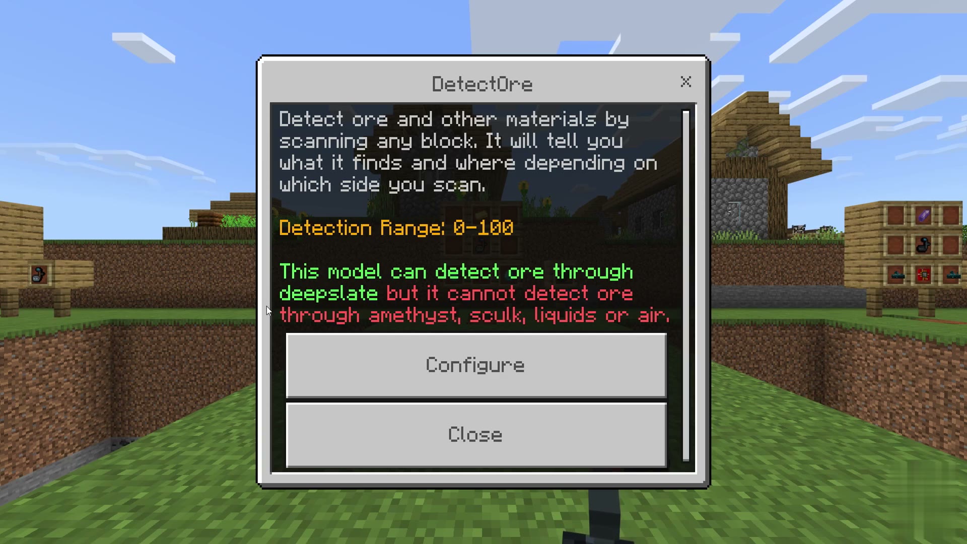 DetectOre Add-On screenshot 6
