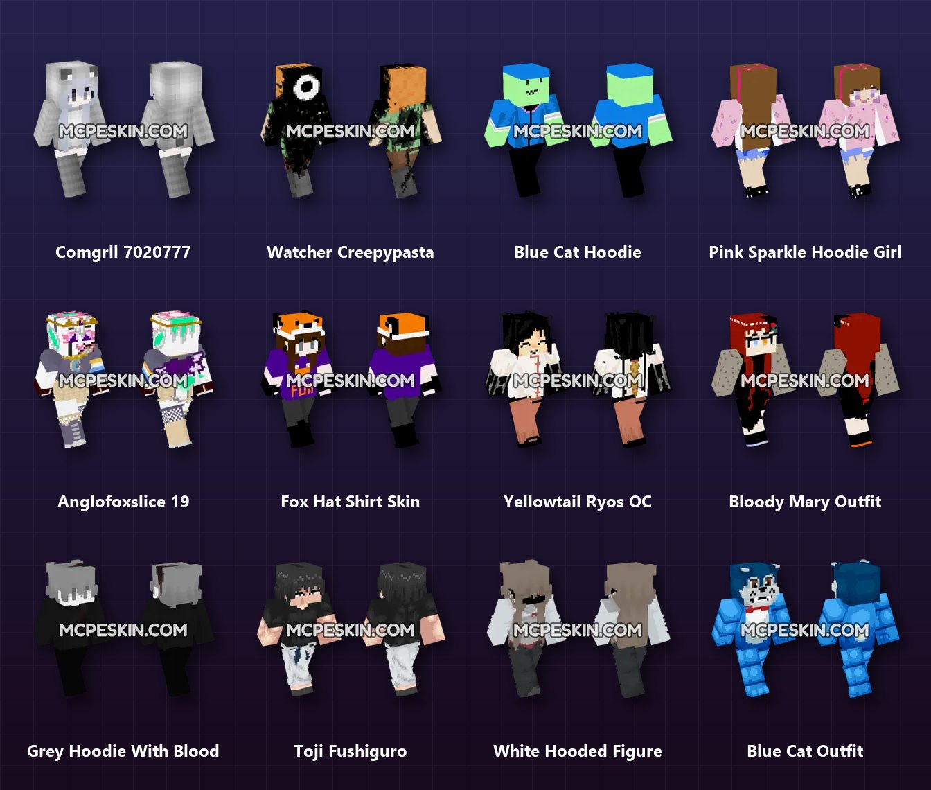 460+ Hoodie Skins Pack skins preview