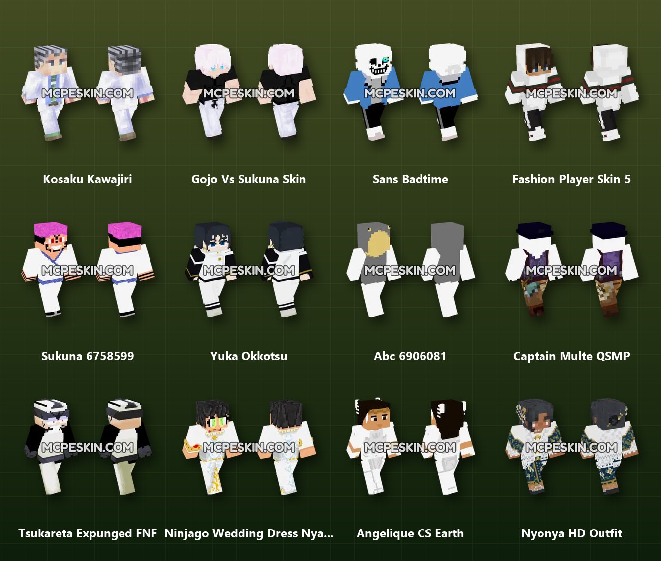 60+ White Boy Skins Pack skins preview